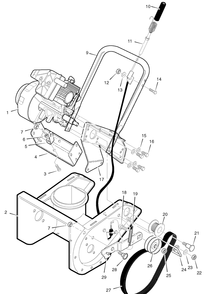 Part Location Diagram of MT301415E701 Briggs and Stratton Engine support